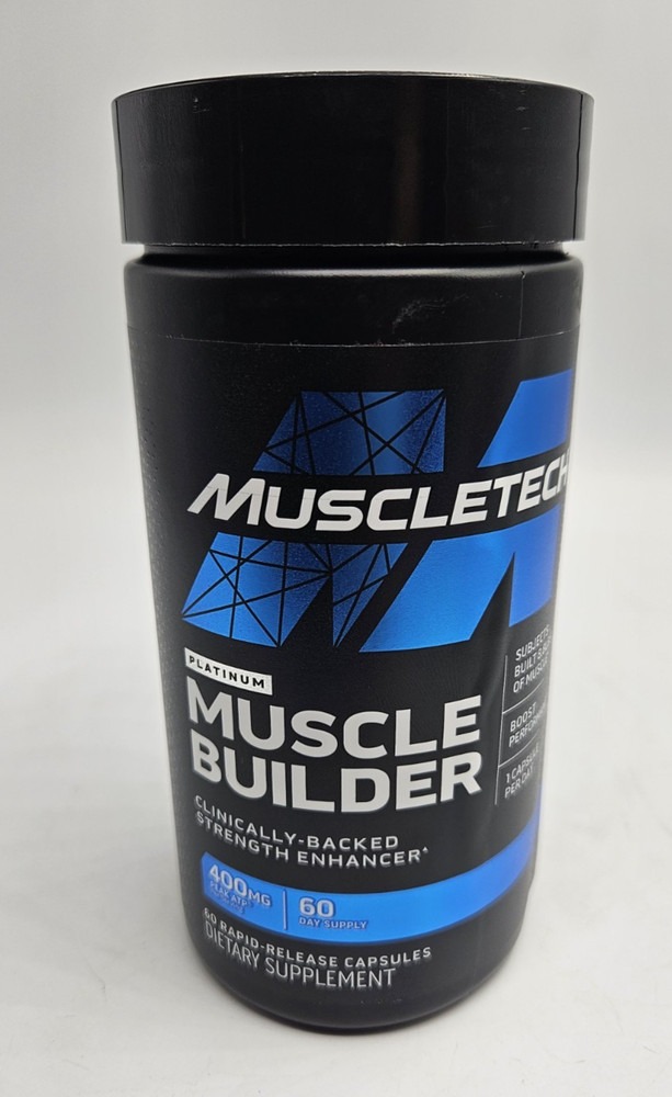 Nitric Oxide Supplements for Men & Women Muscle Builder 60 Capsules Exp-07/2028