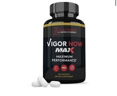 Vigor Now Max Men’s Health Supplement 1600mg 60 Capsules New BB Date 06-27
