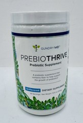 Gundry MD PrebioThrive Prebiotic Supplement, Unflavored Powder 10.6 Oz, MFG 2017
