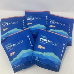 5-Pack Nello Supercalm Powdered Calming Drink Mix Raspberry Lemonade BB 02/2027