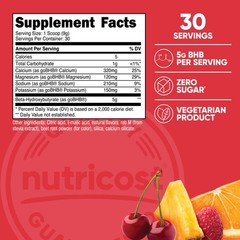 Nutricost BHB Salts Drink Mix (30 Servings, Fruit Punch Flavored)