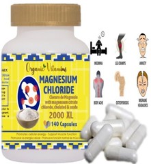 Magnesium Citrate 140 capsules chelated 2000 mg high potency Magnesio