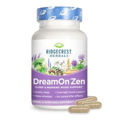 Ridgecrest Herbals DreamOn Zen Sleep Support Supplement Melatonin Free Magnes…