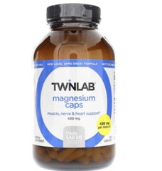 Twinlab Magnesium Caps 420mg 200 Capsules..+