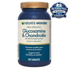 Glucosamina Condroitina Triple Concentración MSM y Ácido Hialurónico 90 Tabletas