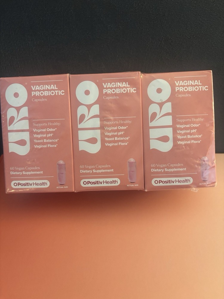 O Positiv URO Vaginal Probiotic -3 Pack (Sealed, 180 Softgels)