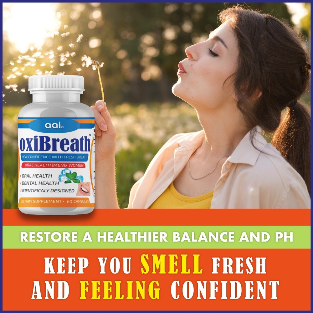 Bad Breath Freshener, Dental Probiotics Capsule, Advanced Oral Care 06/12/25