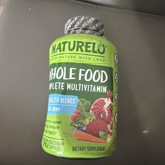NATURELO Whole Food Multivitamin for Men 240 Vegetarian Caps Bottle Litte Damage