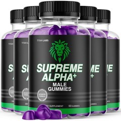 (5 Pack) Supreme Alpha Gummys Male Support Supplement SupremeAlpha 300 Gummies
