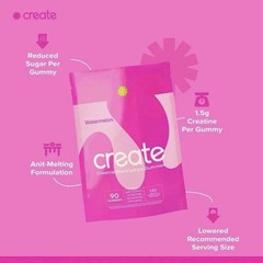 Create Creatine Monohydrate Gummies – All Flavors – 90 Count – NEW & SEALED