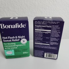2! Bonafide Hot Flash and Night Sweats Relief Tablets 14 Day Supp 28ct Ex 04/27