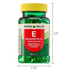 Vitamin E 180 Mg Softgels, 100 Count
