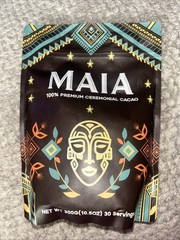 MAIA 100% Premium Ceremonial Cacao – 10.5 oz – 30 Servings – Exp 2027