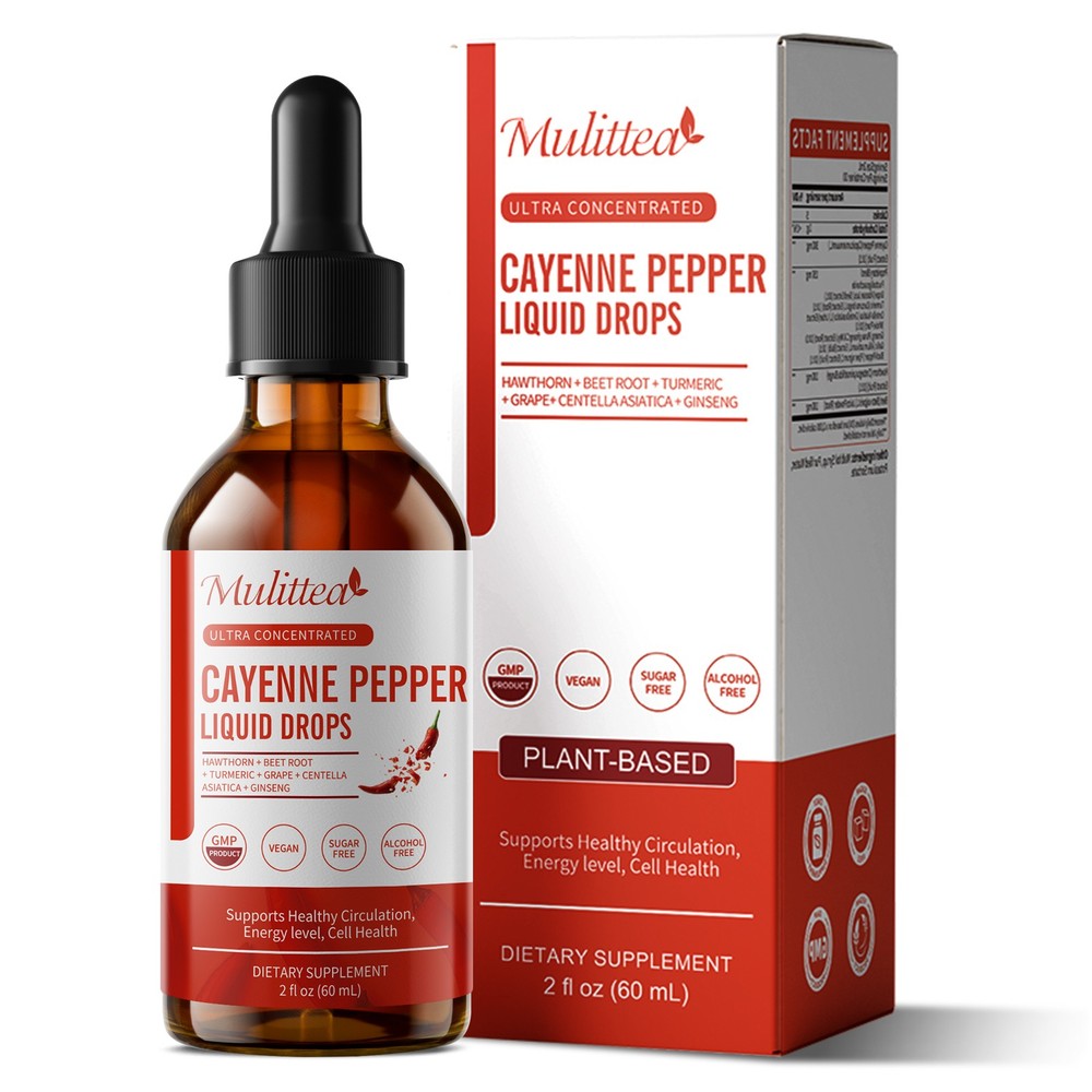 Cayenne Pepper Extract Supplement with Hawthorn Beet Root Turmeric Black Pepper