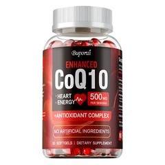 CoQ10 500mg – Antioxidant, Good for Heart Health and Energy Production,Non-GMO