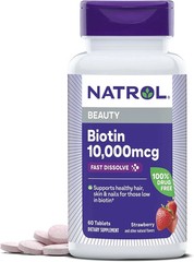 Natrol Biotin 10,000 Mcg. Fast Dissolve Tablets, 60 Count