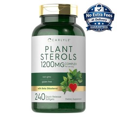 PLANT STEROLS 1200MG COMPLEX with Beta Sitosterol – 240 Softgels (80 Servings)