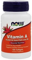 NOW Vitamin A 10,000 IU 100 Softgels – FRESH PHARMACY STOCK __