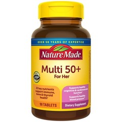 Nature Made Multivitamin For Her 50+, No Iron, 90 Tablets