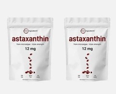 2 Pack | Astaxanthin 12mg, 120 Softgels, 4 Month Supply NEW