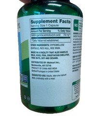 Spring Valley Gaba 750 mg MOOD HEALTH, 100 Capsules 2 Pack Bundle
