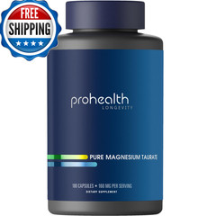 Prohealth Pure Magnesium Taurate 160Mg Per Serving Optimal Bioavailability