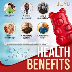 Quercetin Gummies – Quercetin with Bromelain Zinc Vitamin C & Vitamin D3 (60)