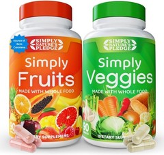 Whole Food Superfood Supplement – 90 Count Pack of 2 – High in Beta Carotene
