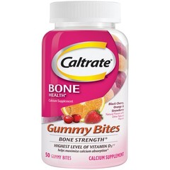 CALTRATE GUMMY BITES Calcium +D 50 ct PHARMACY FRESH! __