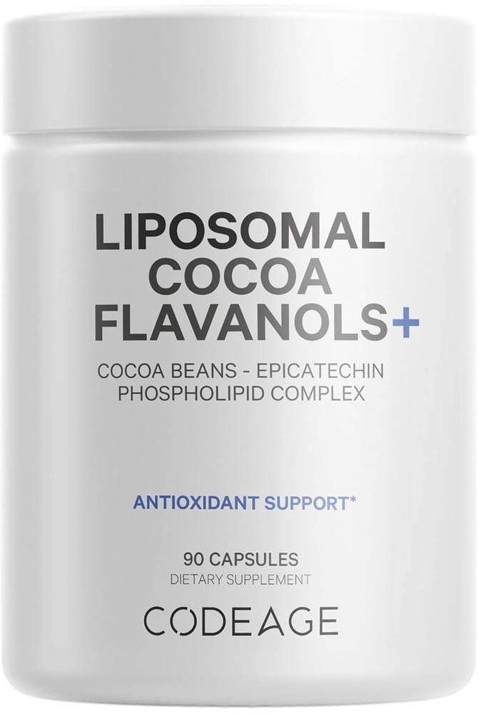 New Liposomal Cocoa Flavanols + 90 Capsules By Codeage