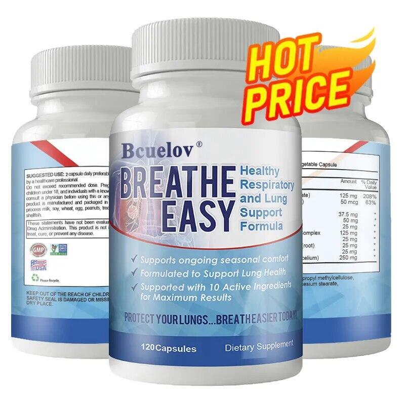 BREATHE EASY Lung Health Capsules,Cleanse & Detox,Support Respiratory Health