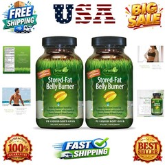 Stored-Fat Belly Burner 72 Liquid Softgels Pack of 2 | Sinetrol Citrus Blend …