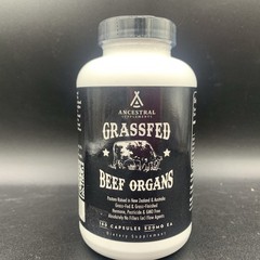NEW Ancestral Supplements – Grassfed Beef Organs 500mg – 180 Caps – Exp 11/2028