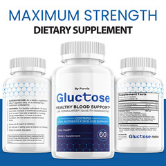 Gluctose Advanced Support Supplement, Tablets for Maximum Strength (60 Capsules)