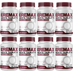 Eremax Men’s Health Daily Supplement Zinc, Maca, L-Arginine Support (8 Bottles)