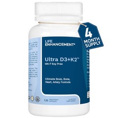 Life Enhancement Vitamin D3 K2 2000iu Supports Muscle Brain Health – D3 K2 S…