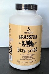 Ancestral Supplements Grass Fed 180 Capsules Beef Liver