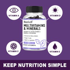 Multiple vitamins and minerals -26 essential vitamins -120 capsules
