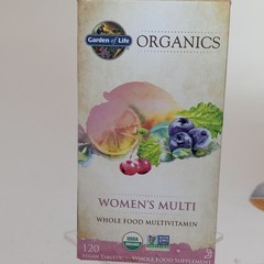 Garden of Life Women’s Multi Multivitamin 120 Vegan Tablets Non-GMO Exp 04/2028