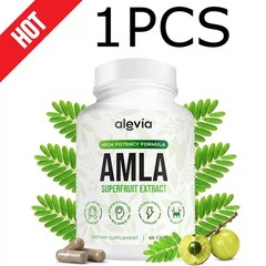 5x Alevia Organic Amla Capsules 1000mg Indian Gooseberry Antioxidant Supplement