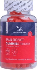 VED Brain Support Gummies for Child ; BSA Chews Strawberry Flavour, 60 gummy