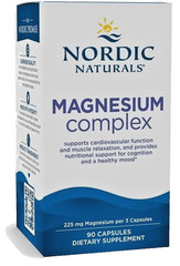 Nordic Naturals Magnesium Complex 90 Capsules 225 mg 08/27