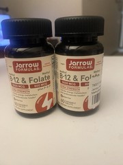 Jarrow Formulas Ultra Strength Methyl B-12 5000 mcg, Folate 800 mcg 1/28 (2)