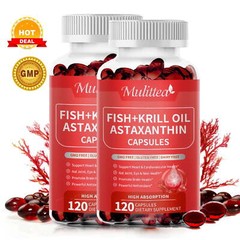 Astaxanthin 240 Softgels – Antioxidant Source – 10mg Per Serving