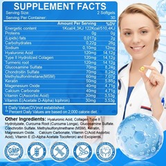 Hydrating Hyaluronic Acid Capsules Supports Anti-Aging Wrinkles & Joint Wellness