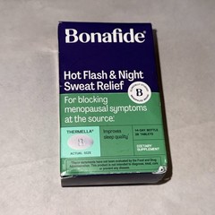 Bonafide Hot Flash & Night Sweat Relief Exp 07/27 Blocking Menopausal Symptoms