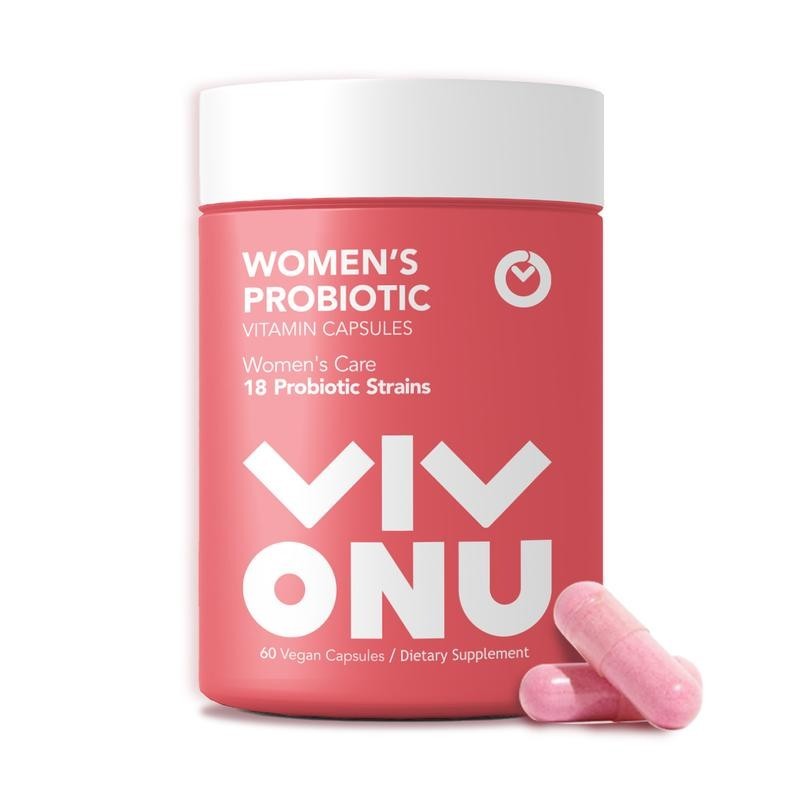 VIVONU Women’s Probiotics – 18 Strains for Vaginal Health 60 Vegetarian Capsules
