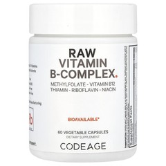 Raw Vitamin B-Complex, 60 Vegetable Capsules