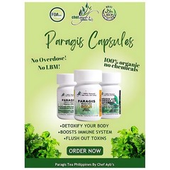 Chef Ayb’s Paragis Gold Capsules (Eleusine Indica) 60Capsules x 900mg