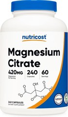 Nutricost Magnesium Citrate 420mg, 60caps 15servings – GF Non-GMO